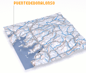 3d view of Puente de Don Alonso