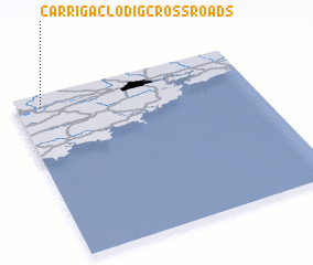 3d view of Carrigaclodig Cross Roads