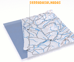 3d view of Serra das Alhadas