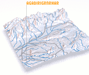 3d view of Agadir Igr nʼ Rhar