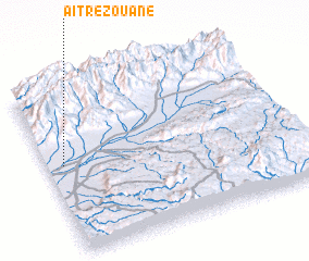 3d view of Aït Rezouane