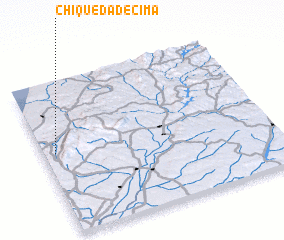 3d view of Chiqueda de Cima