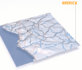 3d view of América