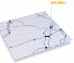 3d view of Bald Hill