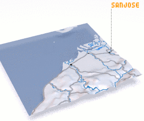 3d view of San José