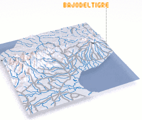 3d view of Bajo del Tigre