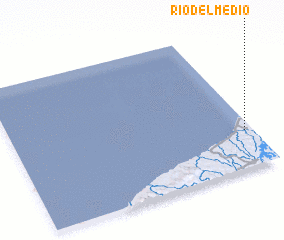 3d view of Río del Medio