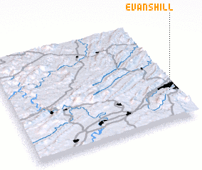 3d view of Evans Hill