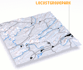 3d view of Locust Grove Park