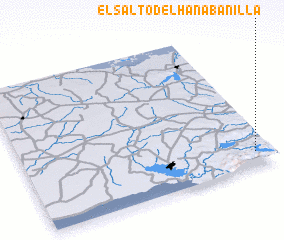 3d view of El Salto del Hanabanilla