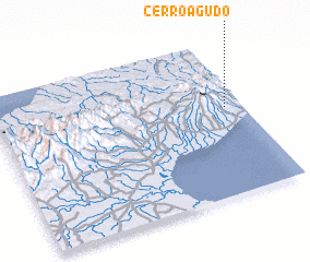 3d view of Cerro Agudo