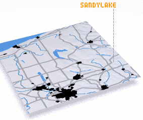 3d view of Sandy Lake