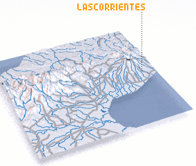 3d view of Las Corrientes