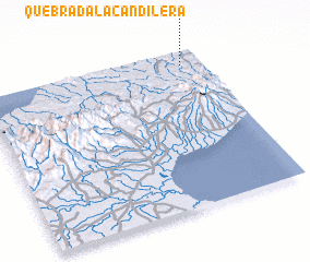 3d view of Quebrada La Candilera