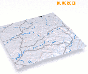 3d view of Blue Rock