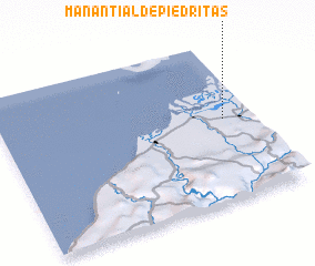 3d view of Manantial de Piedritas