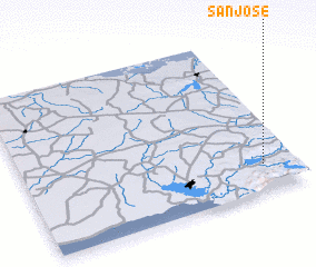 3d view of San José