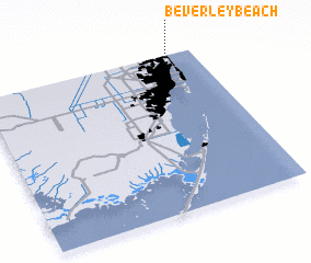 3d view of Beverley Beach