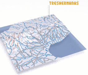 3d view of Tres Hermanas