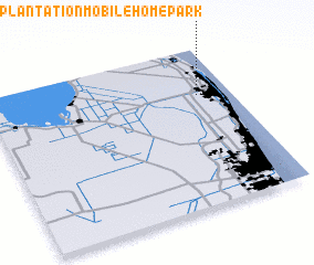 3d view of Plantation Mobile Home Park