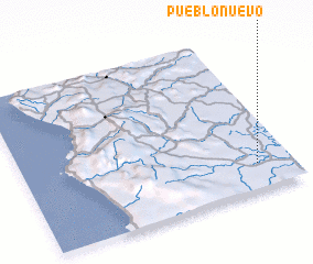 3d view of Pueblo Nuevo