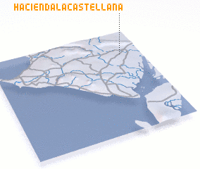 3d view of Hacienda La Castellana