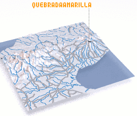 3d view of Quebrada Amarilla