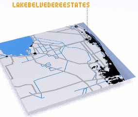 3d view of Lake Belvedere Estates