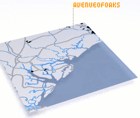 3d view of Avenue of Oaks