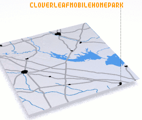 3d view of Cloverleaf Mobile Home Park