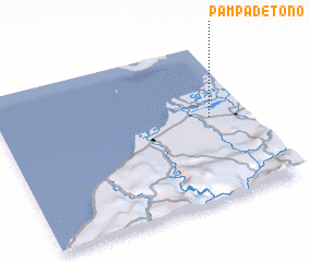 3d view of Pampa de Tono