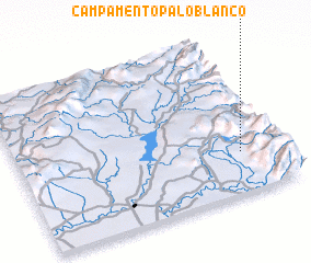 3d view of Campamento Palo Blanco