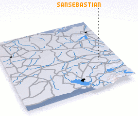 3d view of San Sebastián