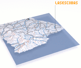 3d view of Las Escobas