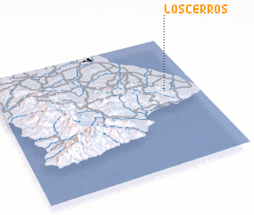 3d view of Los Cerros