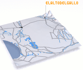 3d view of El Alto del Gallo