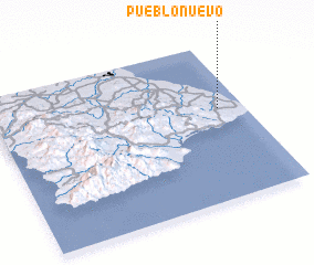 3d view of Pueblo Nuevo