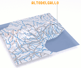 3d view of Alto del Gallo