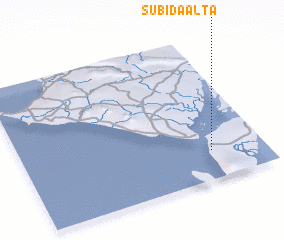 3d view of Subida Alta