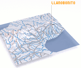 3d view of Llano Bonito
