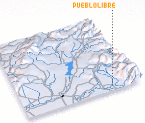3d view of Pueblo Libre