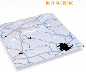 3d view of Buffalo Ridge