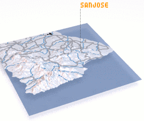 3d view of San José