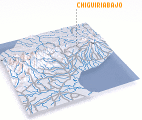 3d view of Chiguirí Abajo