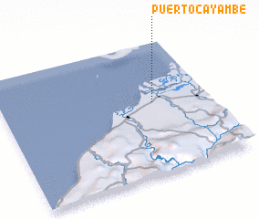 3d view of Puerto Cayambe
