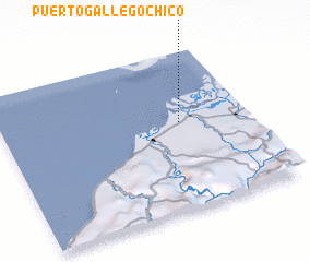 3d view of Puerto Gallego Chico