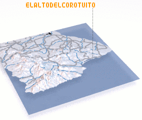 3d view of El Alto del Corotuito