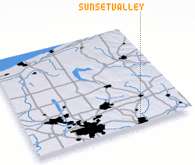 3d view of Sunset Valley