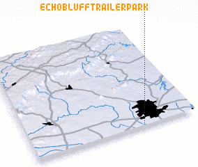 3d view of Echo Bluff Trailer Park