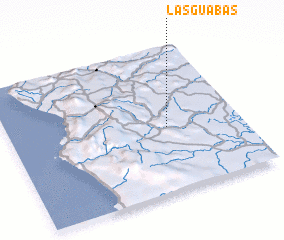 3d view of Las Guabas